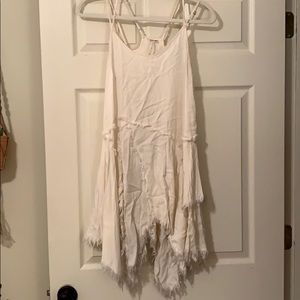 cream free people slip dress